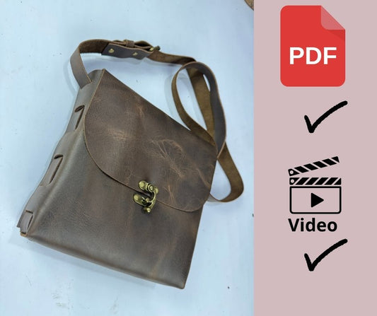 Patrón digital PDF Y Vídeo Tutorial (Bolso manos Libre)