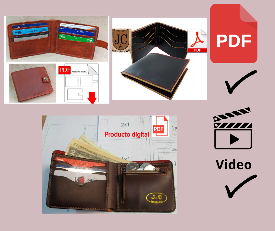 3 Patrones digital de billetera