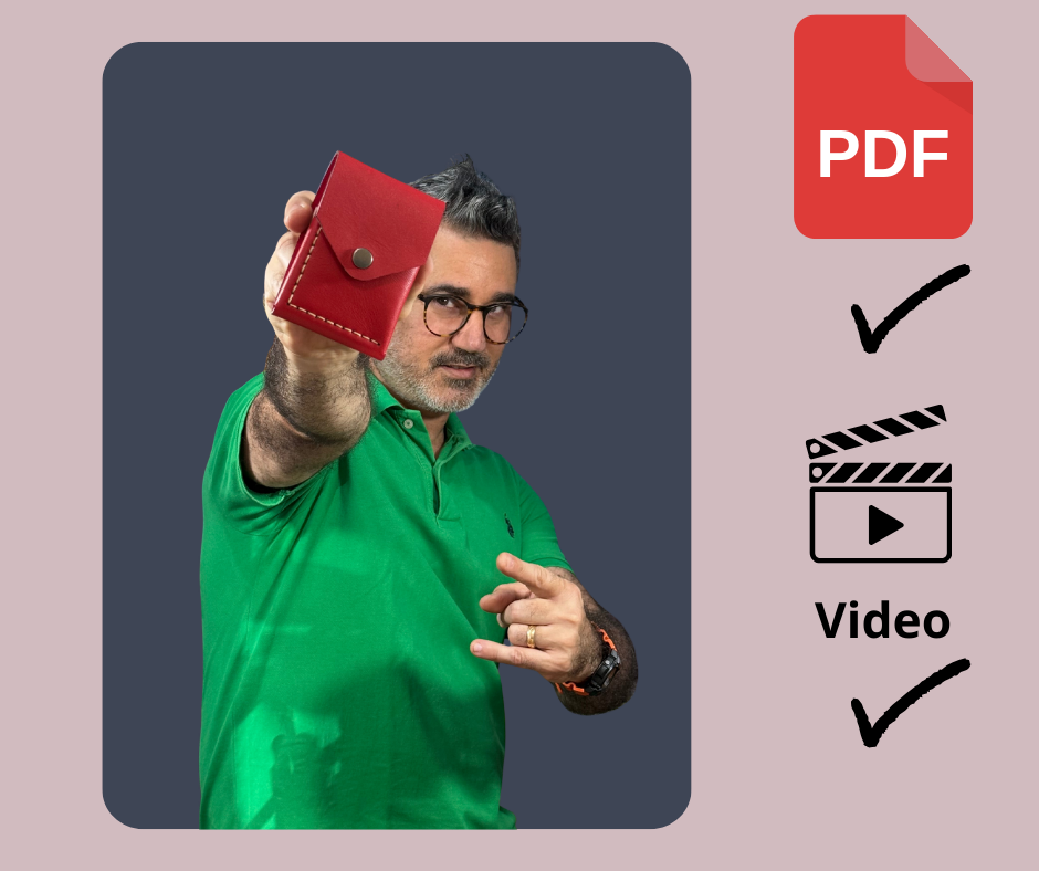 Patrones digitales para realizar una billetera de una sola pieza